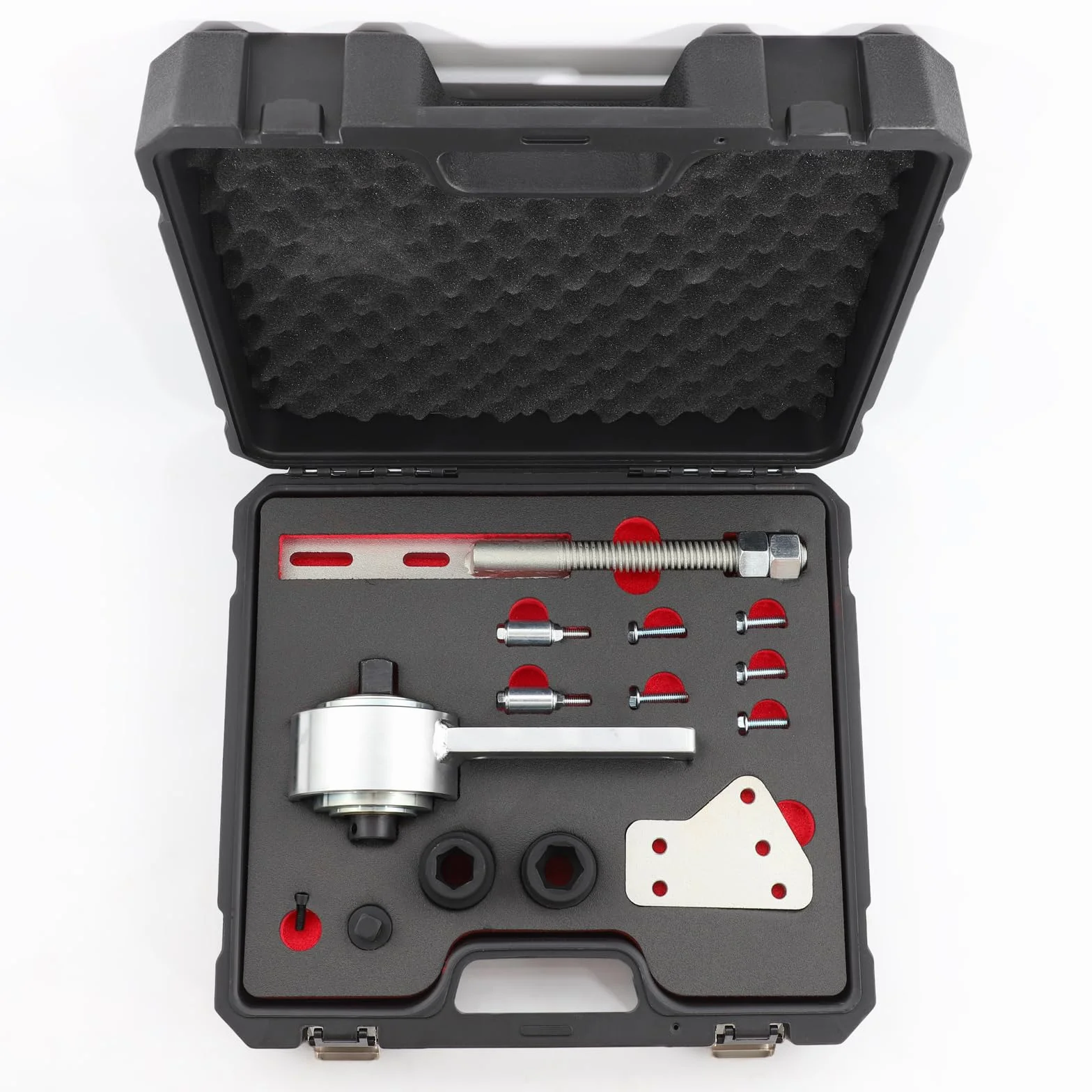 Juego de 14 Multiplicadores de par compatible con Ford 1.0 2.0 EcoBoost Duratec Motores, Amplificador de par de Torsión 1:5, Herramienta para Desmontar la polea del cigüeñal 303-1611 303-1611-01