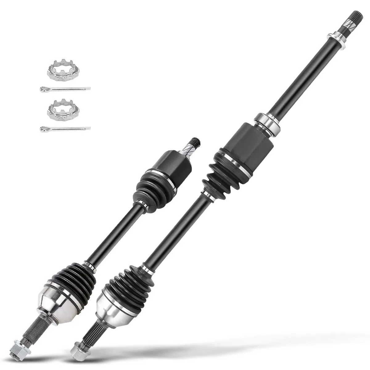 Frankberg 2x Eje motriz Eje de transmisión Caja de cambios manual Eje delantero Izquierda Derecha Compatible con Qashqai +2 I J10 JJ10E NJ10 1.5 dCi 2007-2013 Replace# 39100JD02B