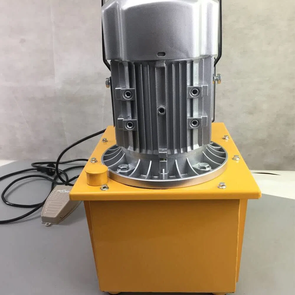 750W 70MPa Bomba hidráulica accionada eléctrica 10000 PSI Pedal Válvula Solenoide Control Unidad Hidráulica Bomba Hidráulica Eléctrica para Válvula de Pedal 220V
