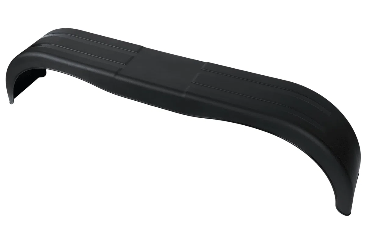 DOMAR Juego de Dos Guardabarros Doble tándem para Remolque 13 y 14 Pulgadas Paso de Rueda Plano de plástico 1500 x 220 mm Protector antibarro carrocería vehículos Ligeros