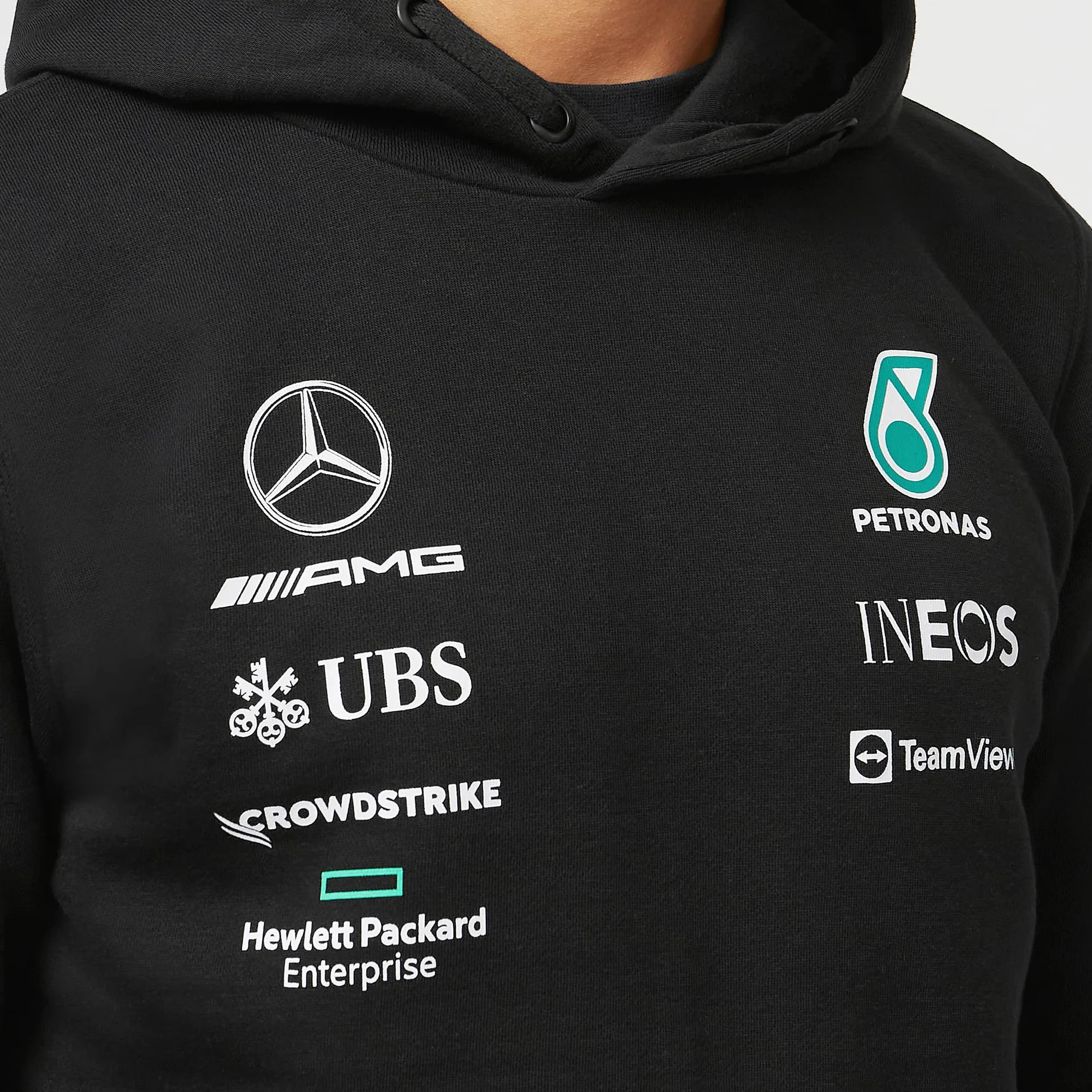 AMG Formula One Team - Colección Oficial de artículos de Fórmula Uno - Sudadera del Equipo 2022 - Negra - Hombre - XXL