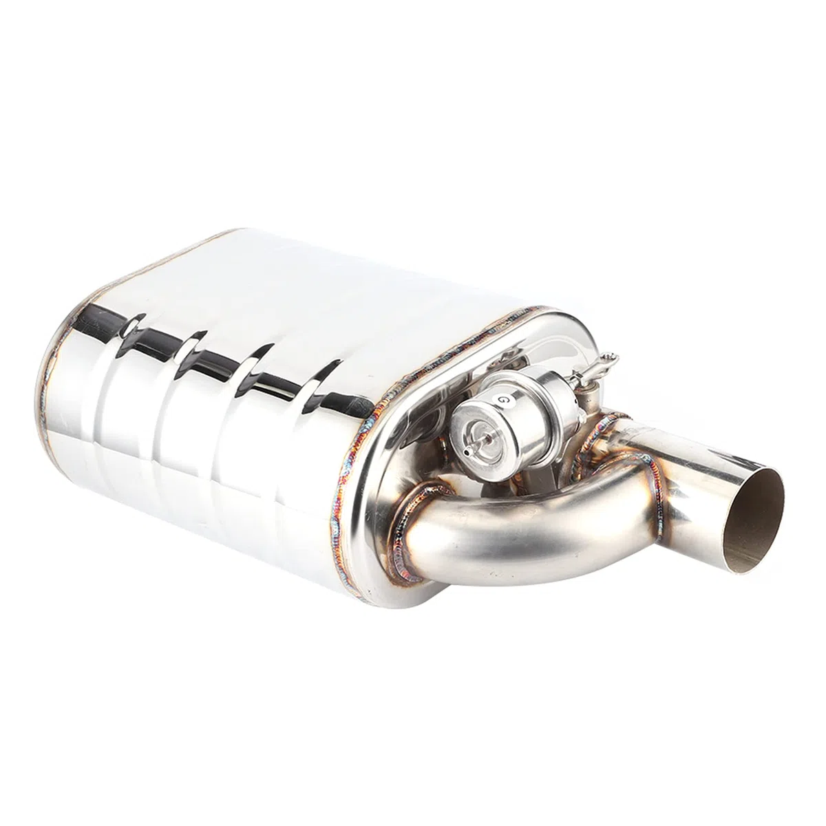 Bomba de Vacío de Escape, Válvula de Escape Eléctrica Universal para Automóvil de 63 Mm Dispositivo de Puerto Remoto de Acero Inoxidable Tubo de Bomba de Vacío Silenciador Variable