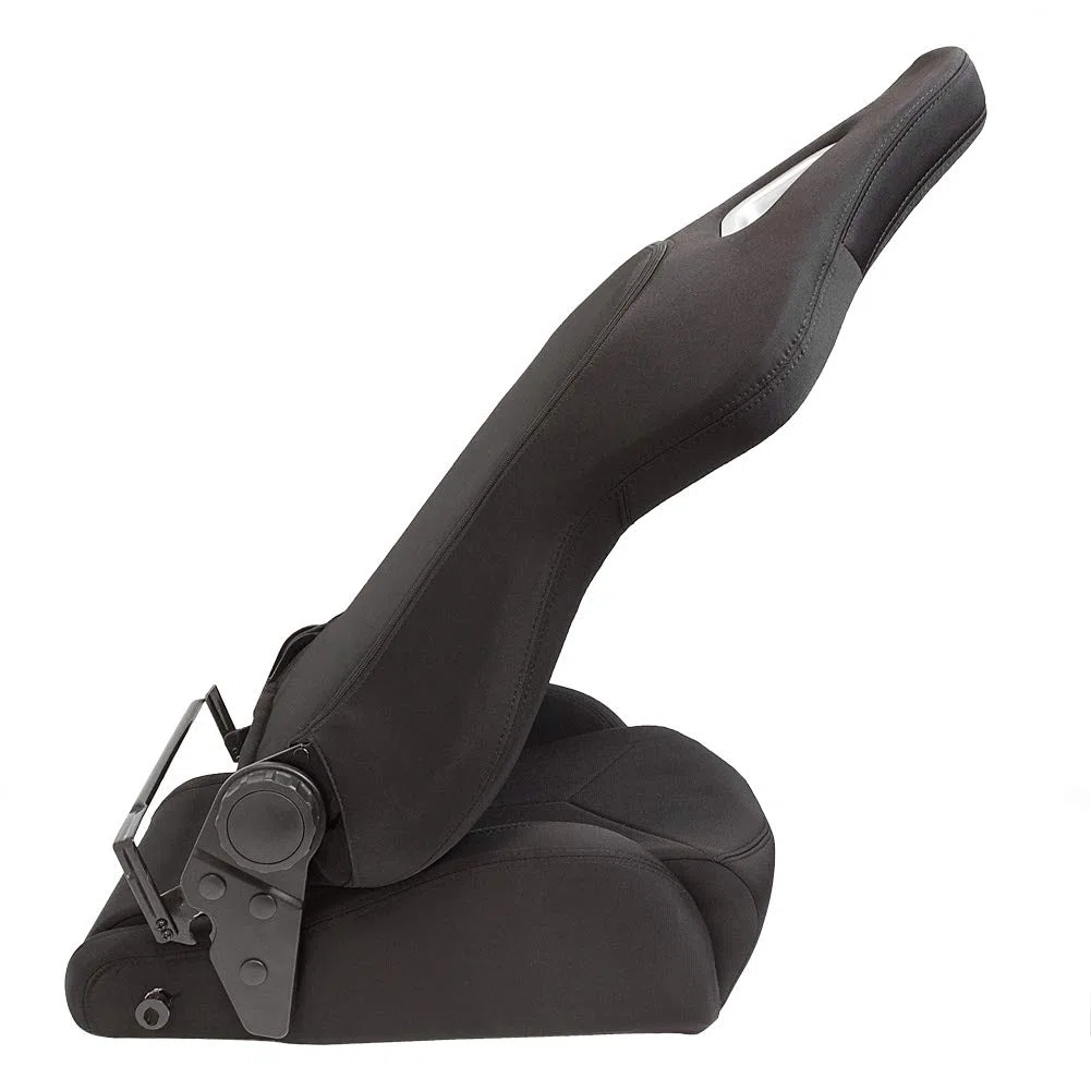AUTO-STYLE Asiento Deportivo 'TN' - Negro - Respaldo Ajustable de Doble Cara - incl. Correderas
