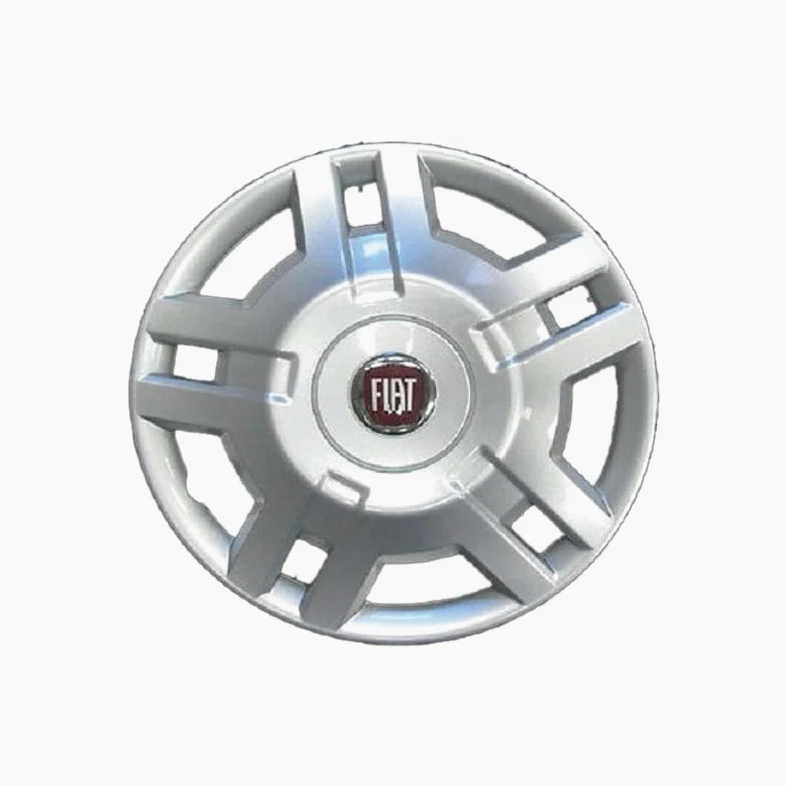 Kit de 4 tapacubos adaptables - para FIAT DUCATO Modelo 2009 (Logo Rojo) - diámetro 15" - no Original