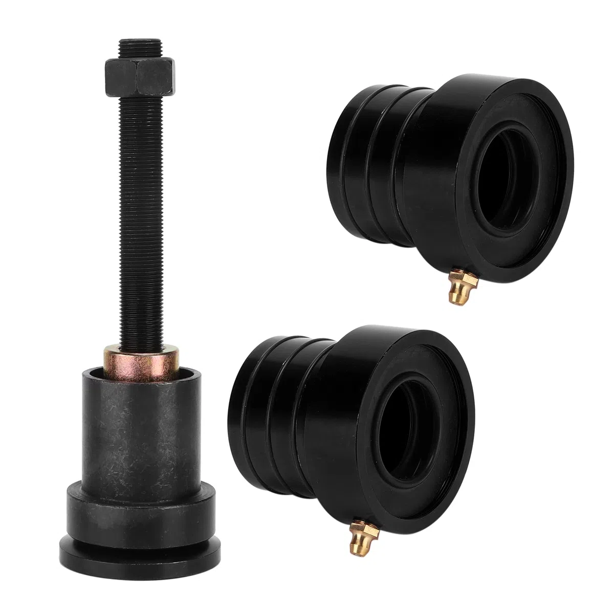 Herramienta de instalación de sellos de eje, MG21103, kit de herramientas de instalación de sellos laterales de eje delantero interno de 3 piezas de repuesto para Dana ALL 1987-2001(Negro)