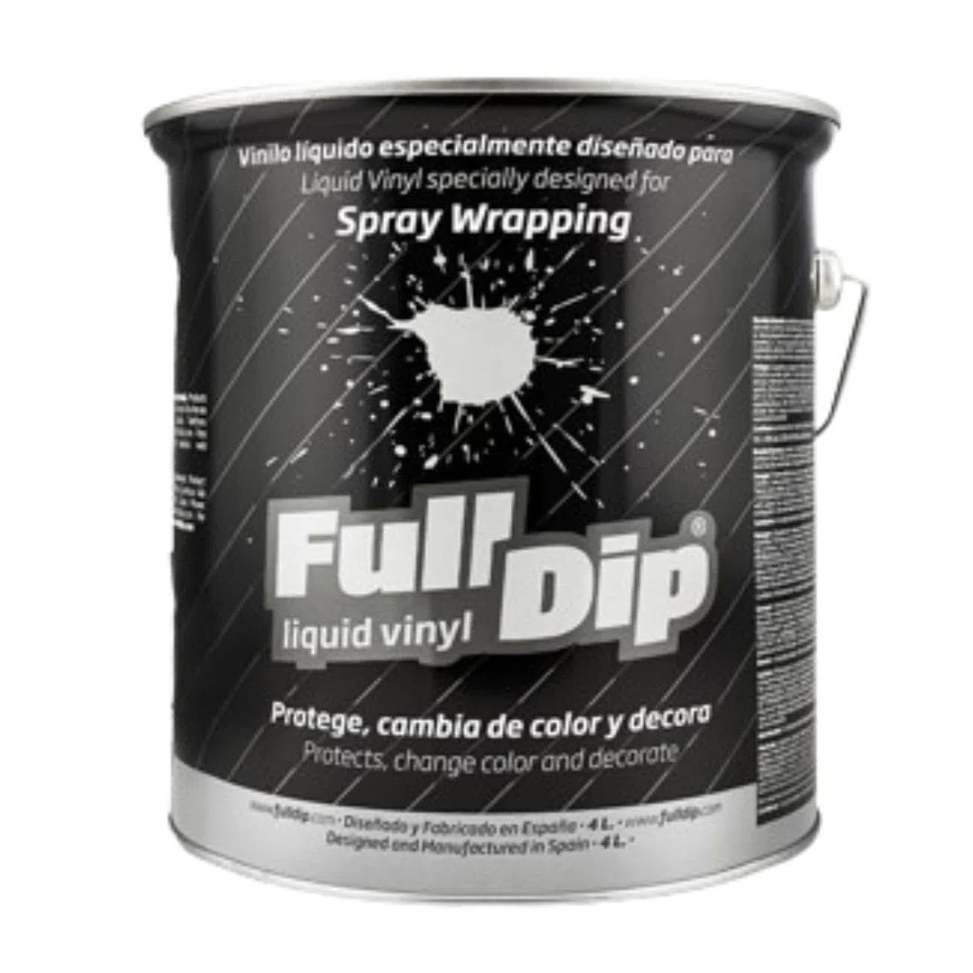 FULL DIP - Pintura removible - bidón 4L transparente mate - vinilo líquido