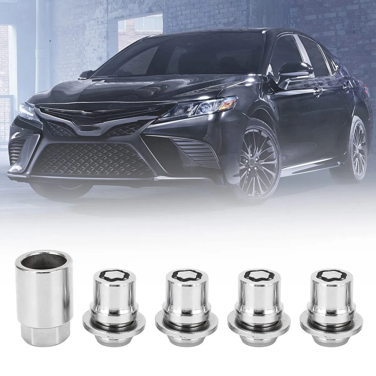 Juego de Tuercas de Bloqueo de Rueda M12 X 1,5 para Toyota Camry Tacoma Corolla Highlander Avalon RAV4 Sienna Venza Celica Prius Matrix CHR Mirai 00276-00900 Tuercas de