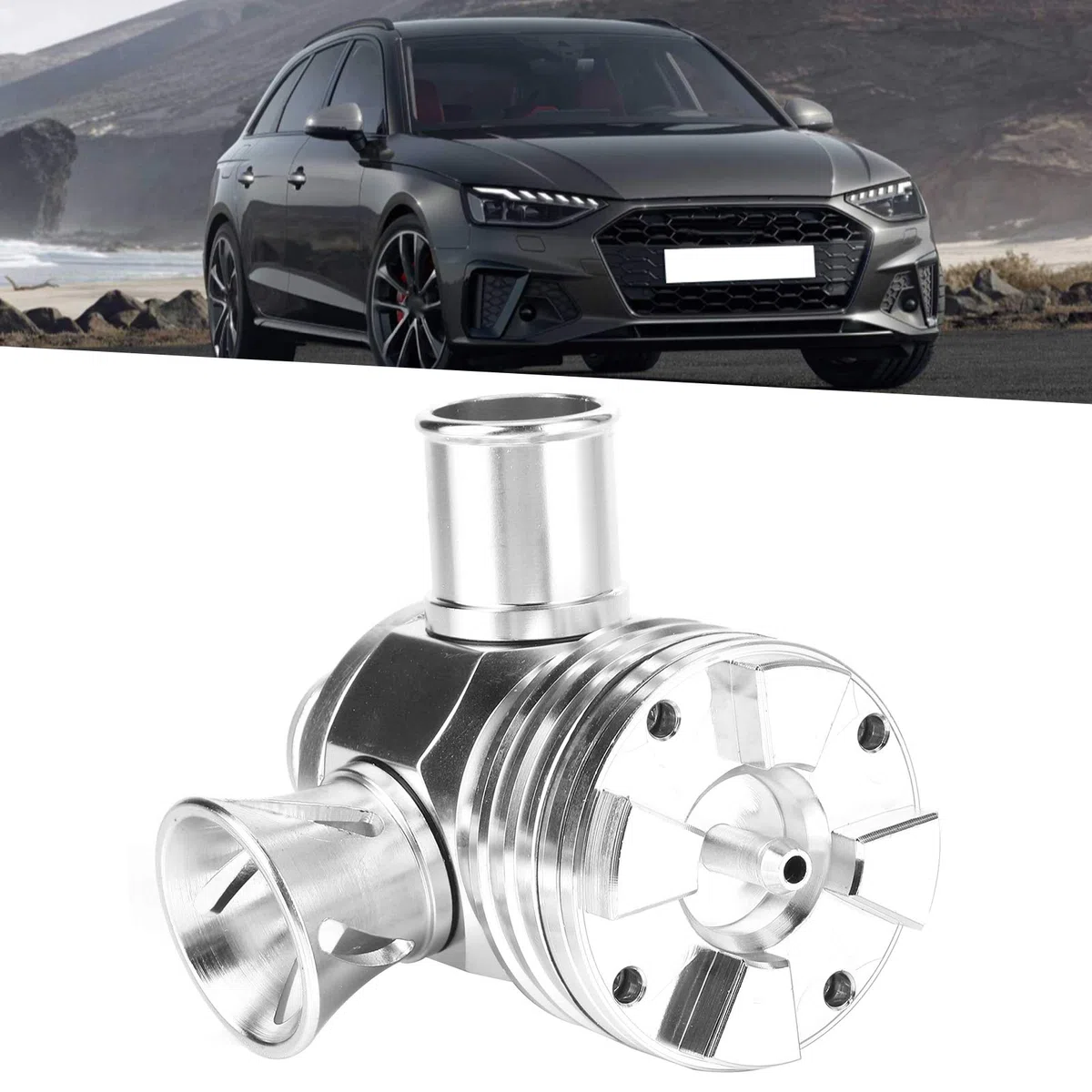 Válvula de descarga turbo ajustable universal, kit de válvula de descarga de recirculación de válvula divisora ​​turbo para motor 1.8T 2.7L