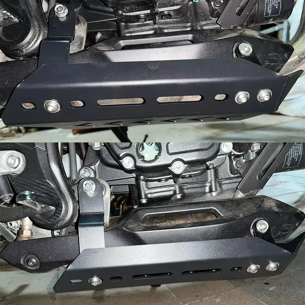 Protección Chasis Motor para NX500 500NX NX 500 NX400 Y NX 400 Protector Chasis Placa Deslizamiento Y Protector Cárter Cubierta Protectora Motor Motocicleta Cuerpo Protector Chasis(Negro)