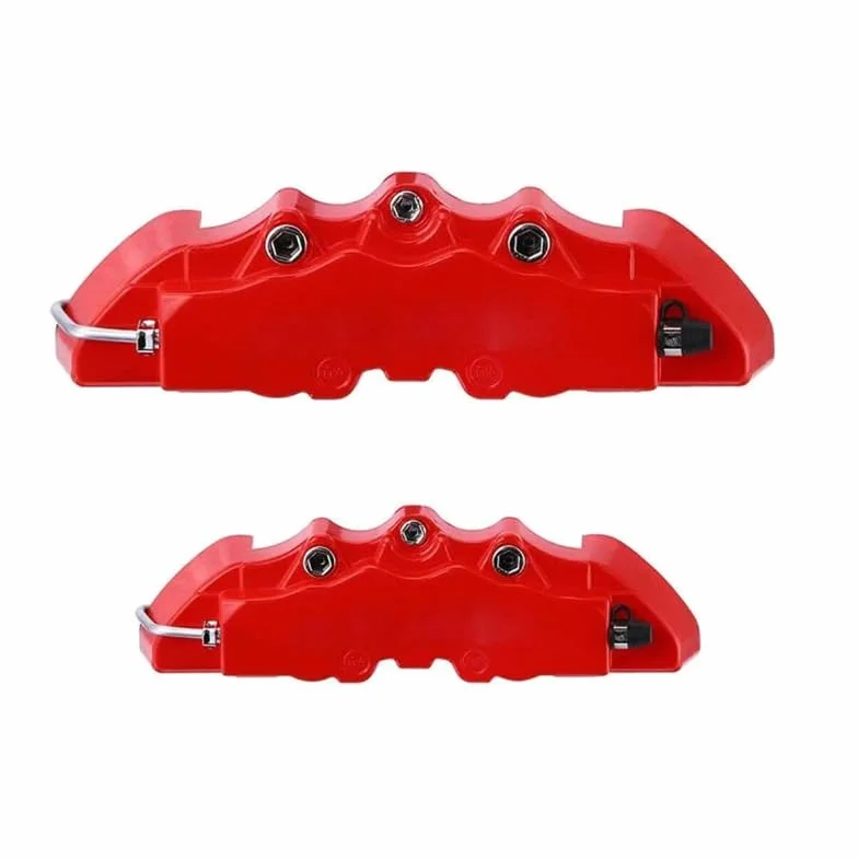 4 Piezas Cubre Pinza Freno Coche para Audi Q3 2019-2024, 3D Cubierta Cubo Rueda Cubierta Freno, Cubierta De Pinza De Coche Rojo