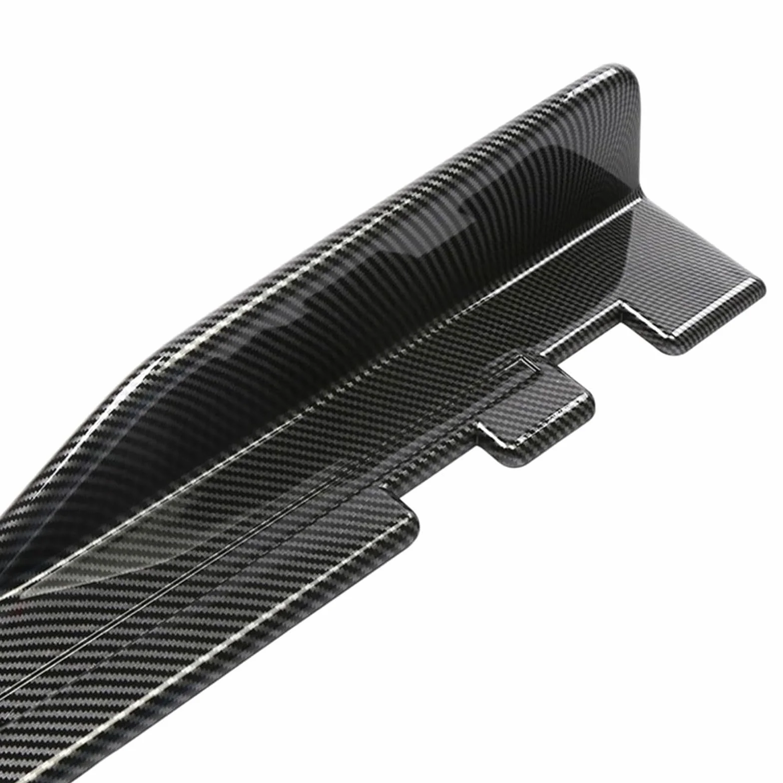 Faldón Lateral para Hyundai i20 2009-2019 2020 2021 2022 2023 2024 2025, Coche Difusor Divisor Rasguño Falda Lateral Extensión Accesorios,Bright Carbon Fiber