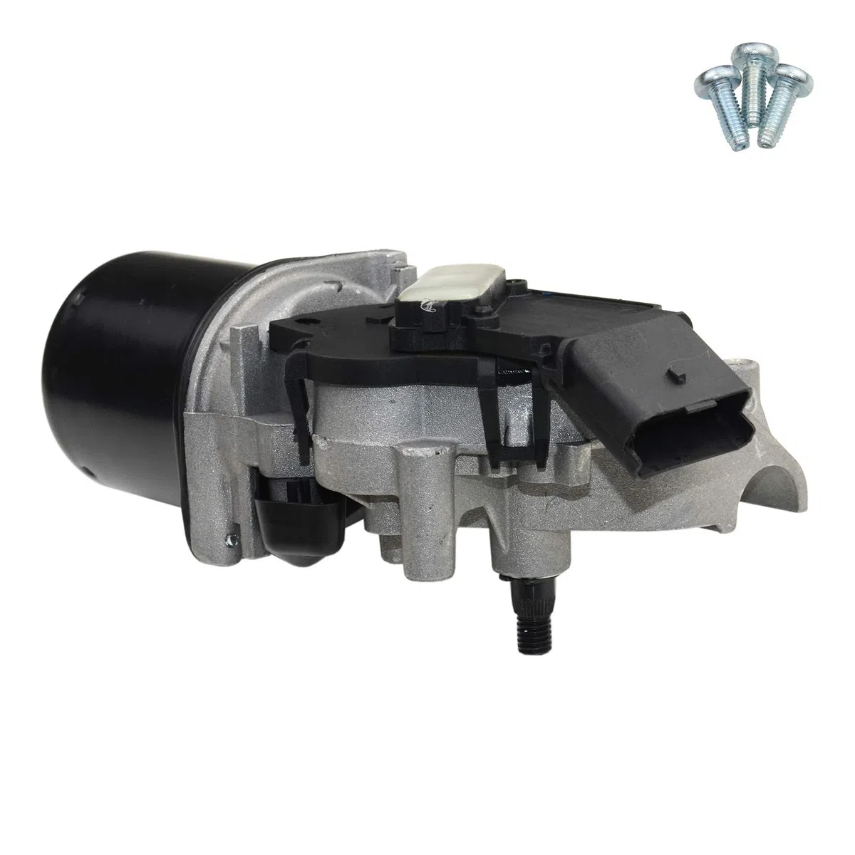 Bisenya Motor de limpiaparabrisas delantero con tornillos Recambio para Clio 3 2005-2012 8200268931 7701061590 53567502 53567504 53567512 579738# 4 pines