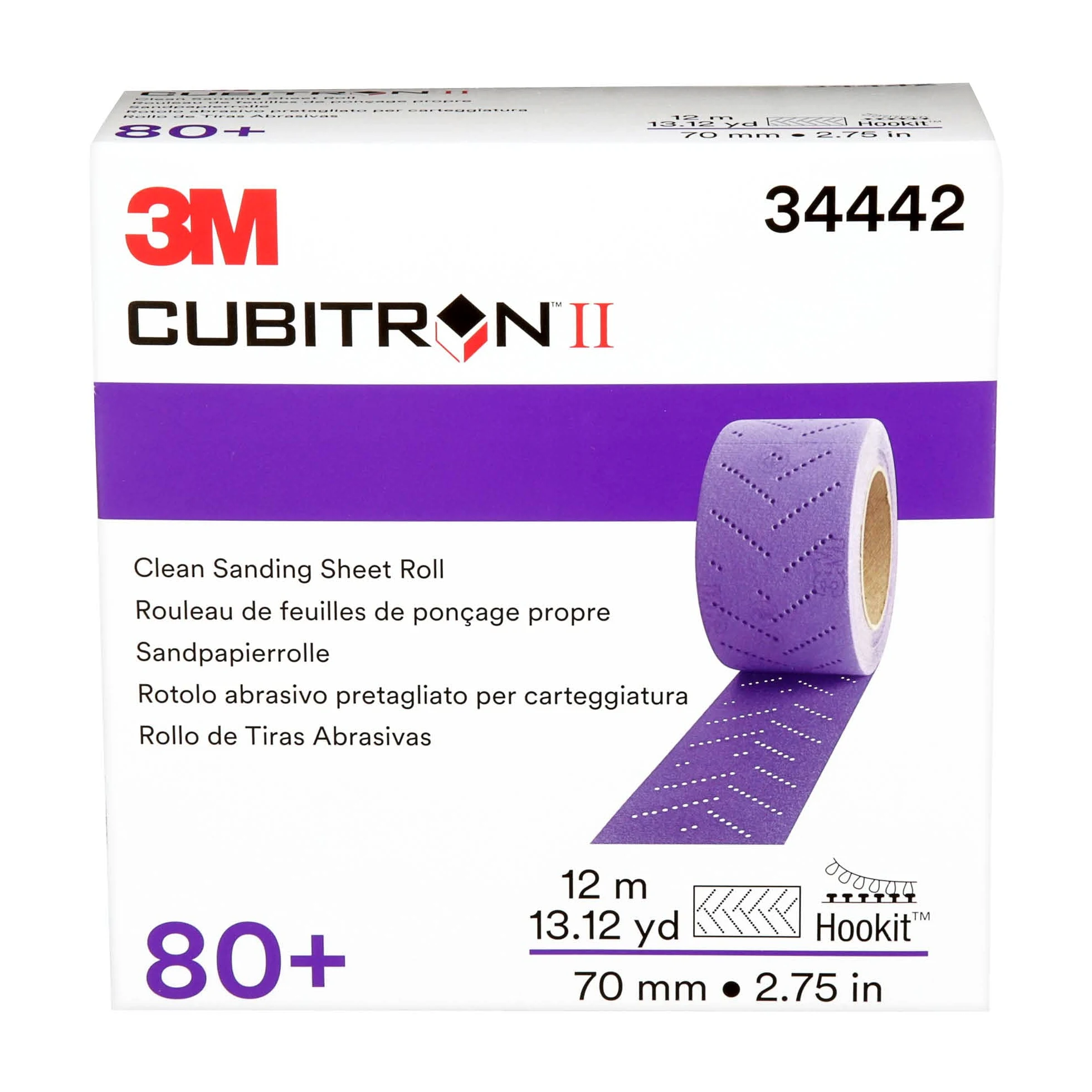 CUBITRON II Hookit limpiar hoja de lija rollo