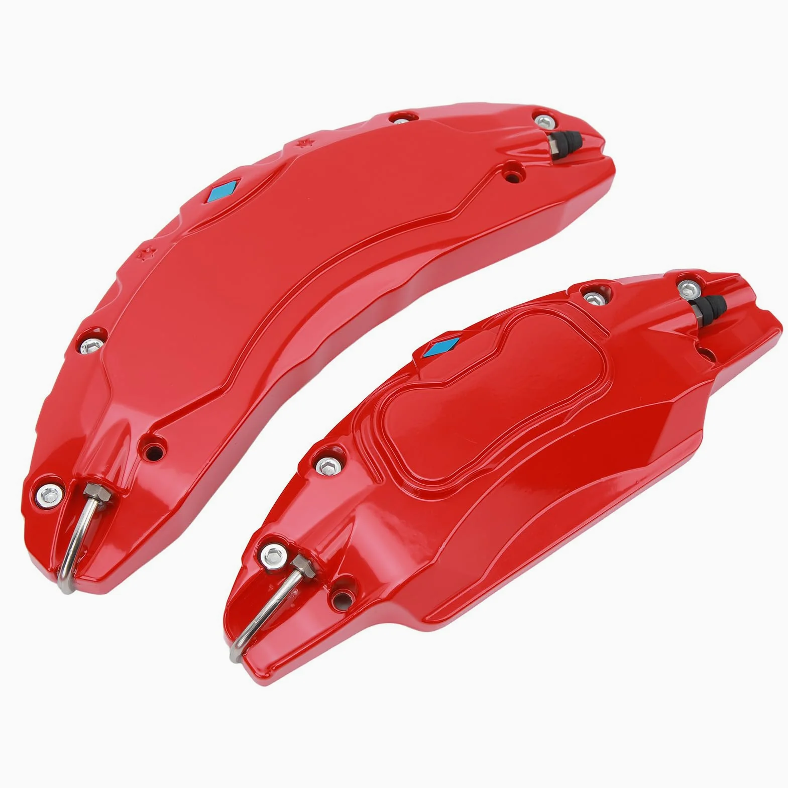 4 cubiertas de pinza de coche de aleación de aluminio para ruedas Tesla Model 3 de 18/19 pulgadas, color rojo, mejora el estilo, protege los frenos, fácil instalación