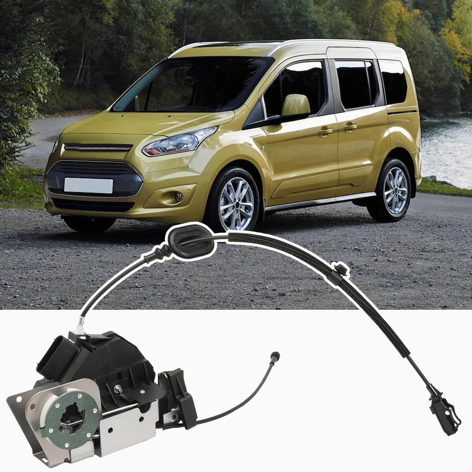 Cerradura de puerta de servomotor delantero izquierdo, cerradura de puerta, actuador lado del conductor para Ford Tourneo Custom Transit Custom 2.0 EcoBlue 2.2 TDCi BK21V219A65DJ