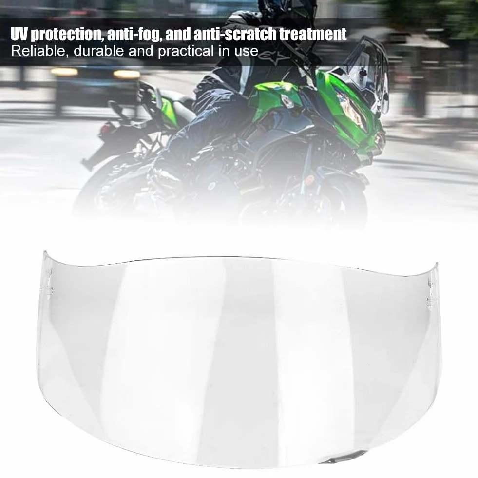 Visera agv k3 + visera para casco con escudo abatible, protector contra el viento para motocicleta, protector de lente para casco, ajuste de cara completa para FTF K1 K3 SV K5 K5-S (transparente)