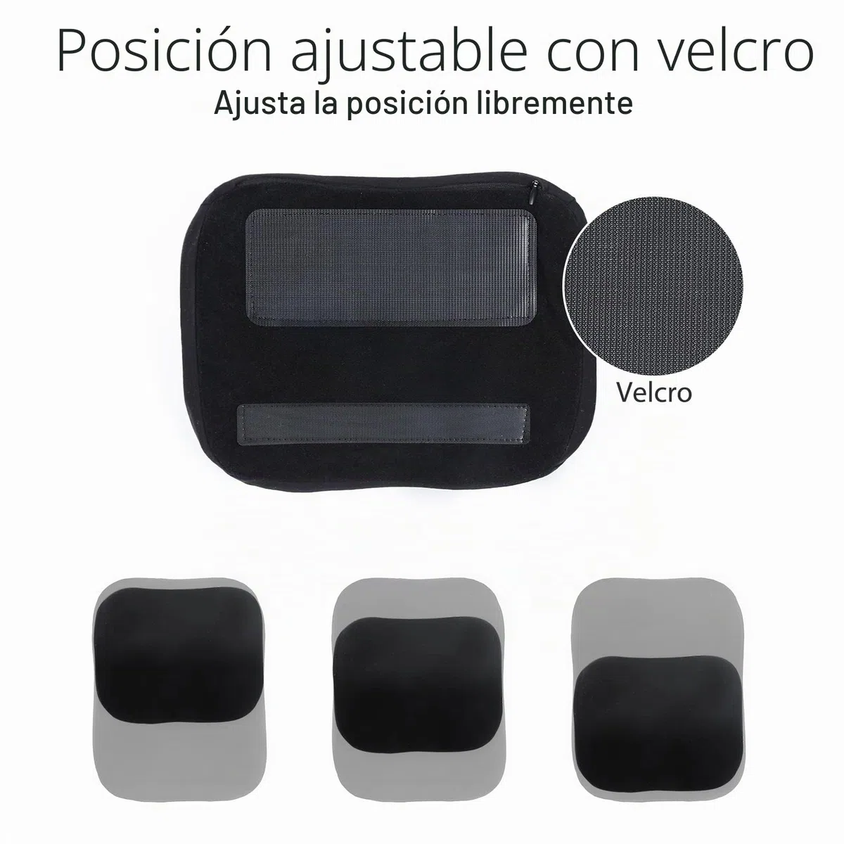 ZATOOTO Ajustable Reposacabezas Coche, Cojin Almohada Cervical Coche para Condu Oficina Gaming, CóModas Transpirables (Negro)