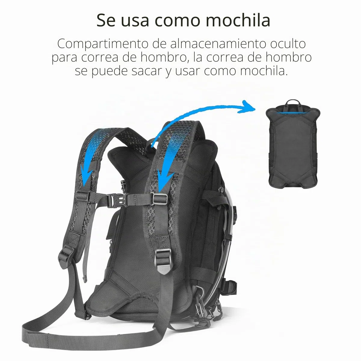 Rhinowalk Mochila para tanque de motocicleta, bolsa de agua separada, bolsa de lona con sistema Molle, se adapta a la mayoría de marcos de motocicleta de aventura y deporte