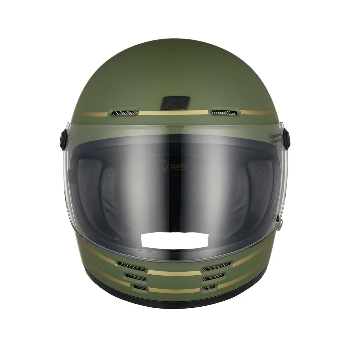 ORIGINE Casco Integral para Motocicleta, Casco Retro Vintage con Visera ECE