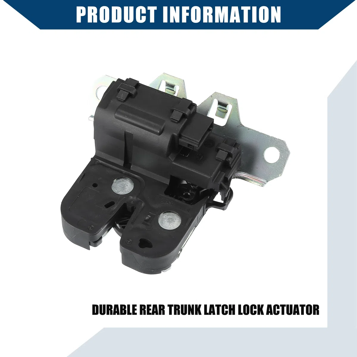 QUARKZMAN Actuador De Cerradura De Maletero Para Vauxhall Insignia A Hatch | Color Negro Y Plateado, Material Metal Y Plástico, Tamaños: 12.5Cm Y 11Cm, 9Mm Y 10Mm, Oe: 20969620, Pines: 4