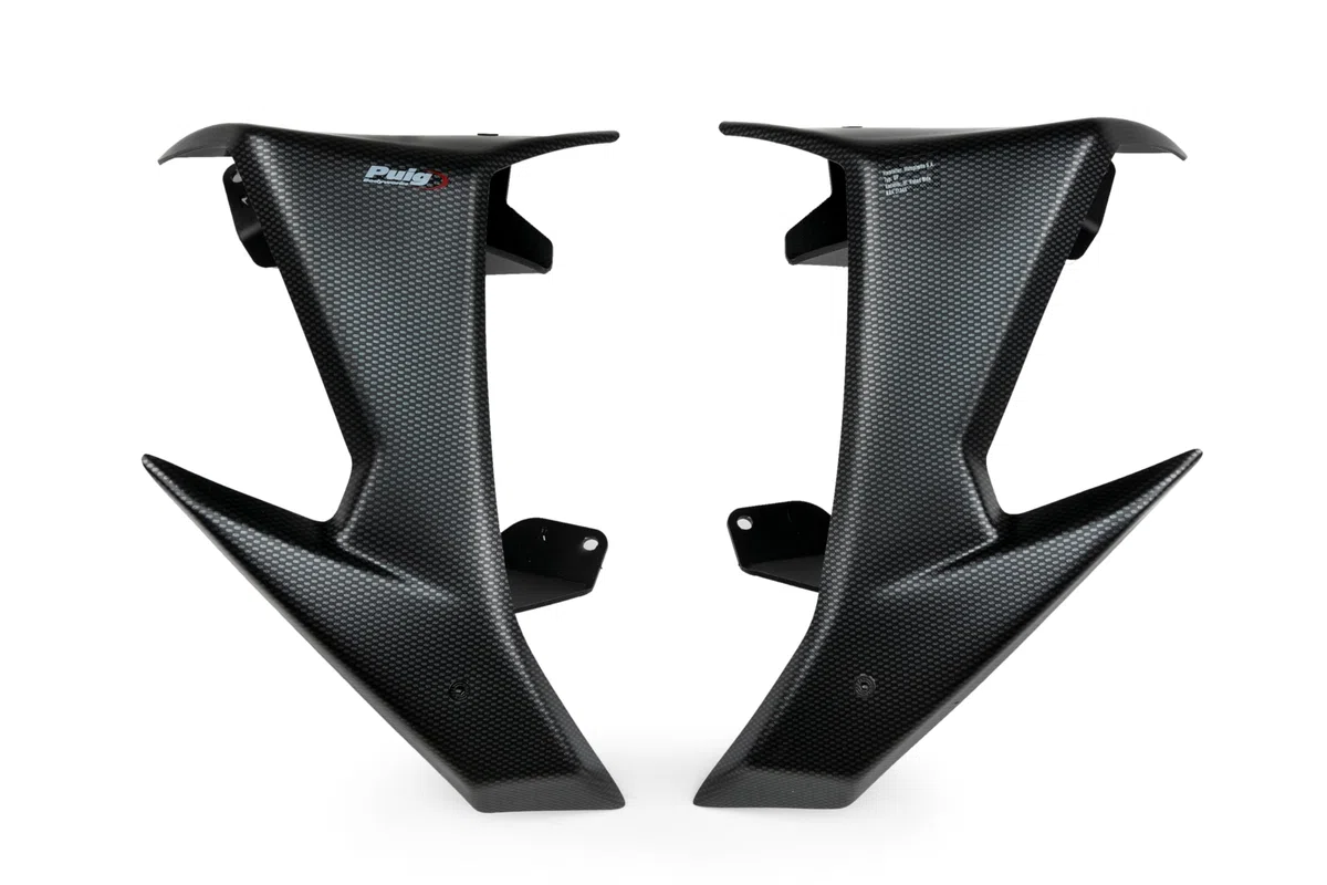 Puig 21783C Alerones Laterales Naked con diseño aerodinámico y Efecto Downforce para Mejorar Estabilidad y Control en conducción, Carbono