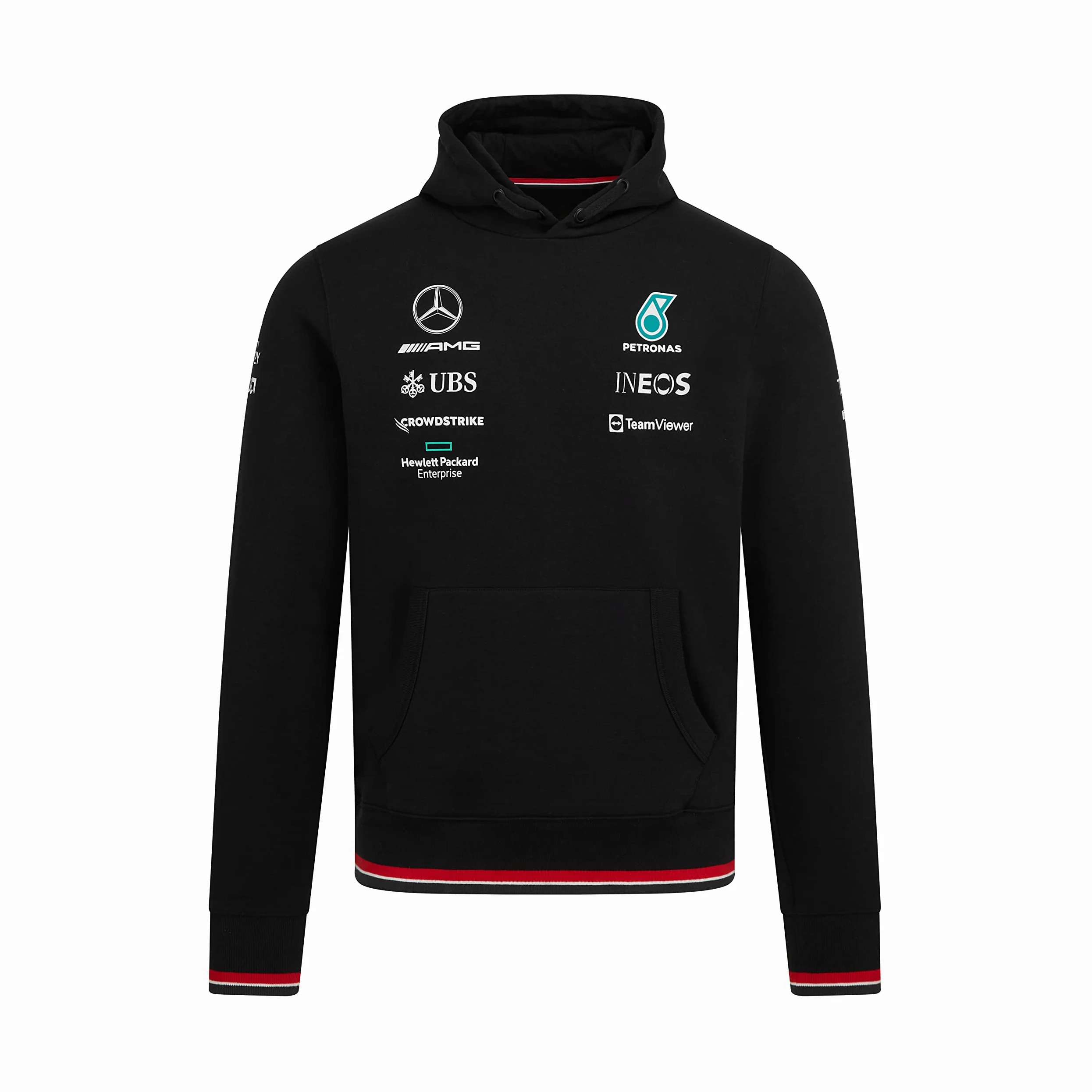 AMG Formula One Team - Colección Oficial de artículos de Fórmula Uno - Sudadera del Equipo 2022 - Negra - Hombre - XXL