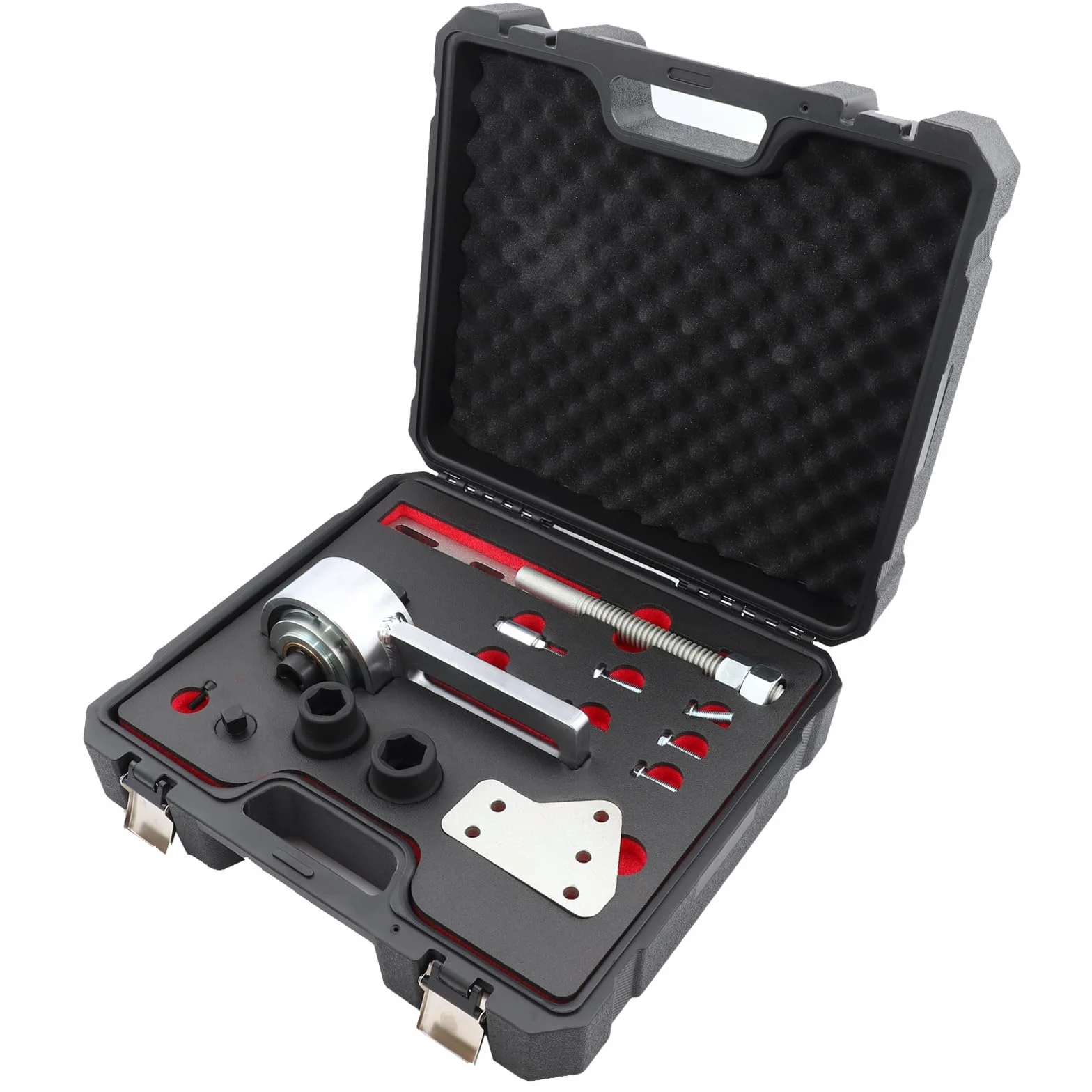 Juego de 14 Multiplicadores de par compatible con Ford 1.0 2.0 EcoBoost Duratec Motores, Amplificador de par de Torsión 1:5, Herramienta para Desmontar la polea del cigüeñal 303-1611 303-1611-01