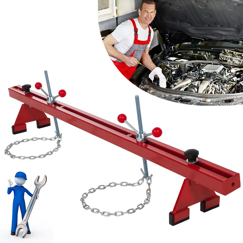 TecTake Puente para sujetar motores de hasta 500 kg