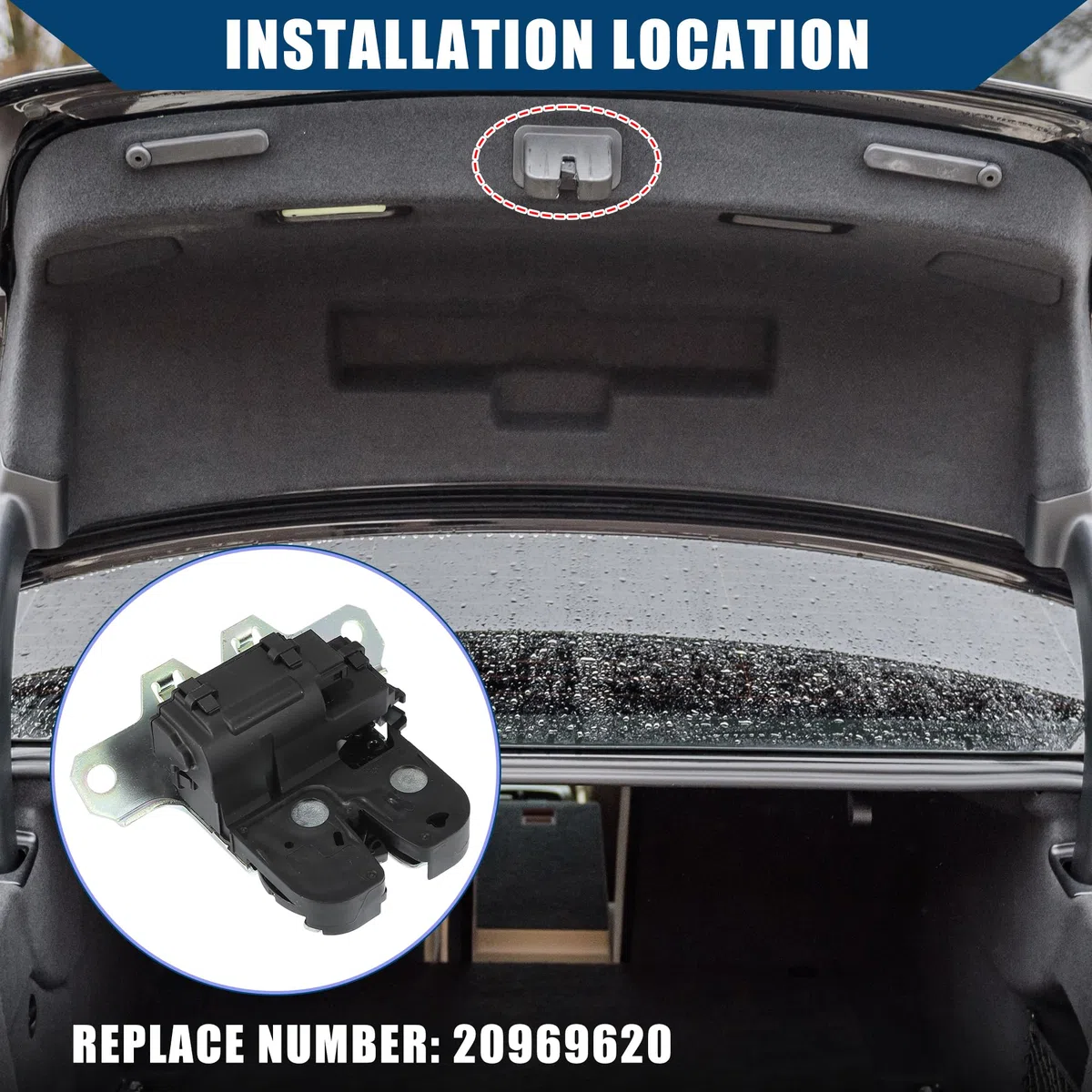 QUARKZMAN Actuador De Cerradura De Maletero Para Vauxhall Insignia A Hatch | Color Negro Y Plateado, Material Metal Y Plástico, Tamaños: 12.5Cm Y 11Cm, 9Mm Y 10Mm, Oe: 20969620, Pines: 4