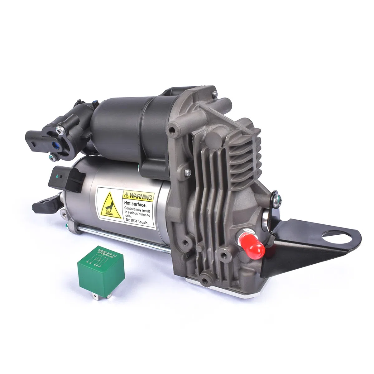 Compresor de suspensión neumática de nivelación W/Mount Compatible con 2004-2010 Serie 5 E61 520d 520i 523i 525i 530i 525d 535d 545i M5 37206792855 37106793778 Huiruhy
