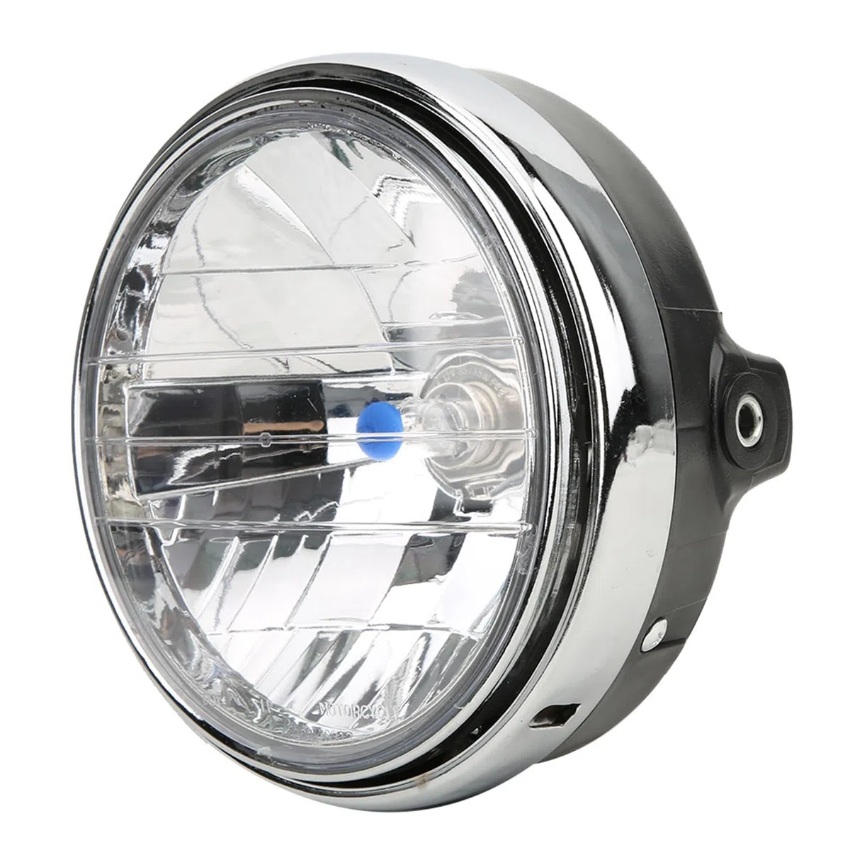 Faro universal delantero para moto retro P8r658 – Apto para CB400/Hornet 250/Vtec (Lente transparente) – Compatible con Hornet 2002, transparente