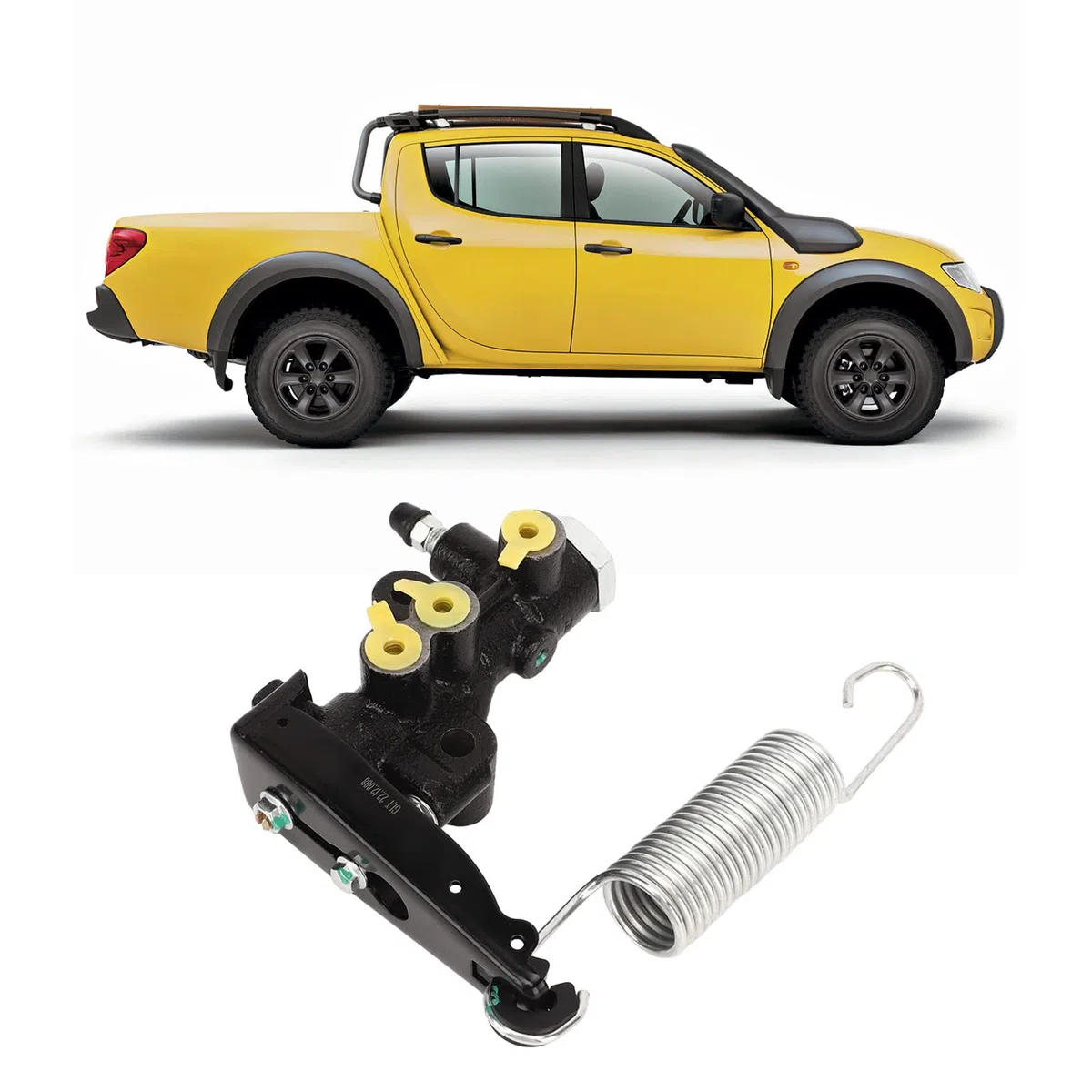 Compensador de Freno con Válvula de Detección de Carga, Profesional Resistente a Altas Temperaturas MB618321 Compensador de Detección de Carga de Freno Duro para Mitsubishi L200